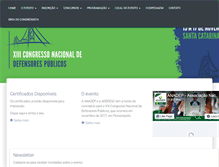 Tablet Screenshot of congressoanadep.org.br